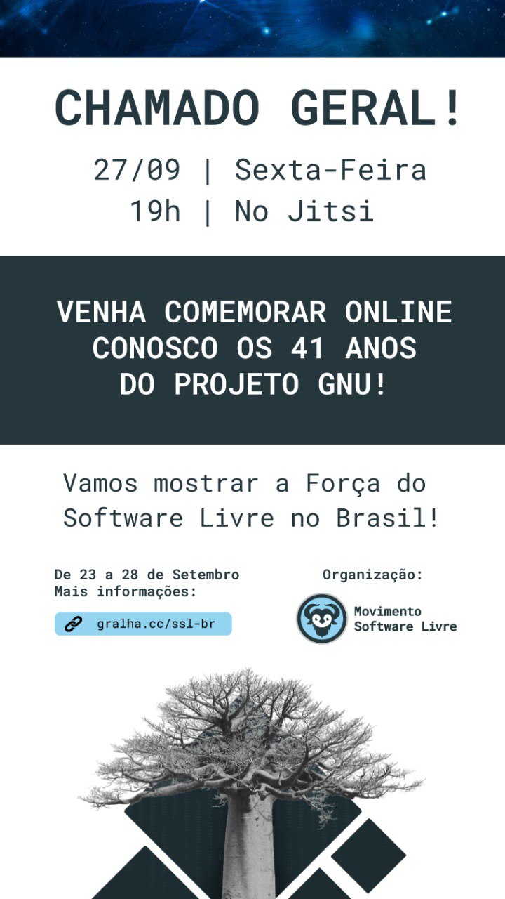 semana do softtware livre chamado